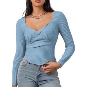 Chyrii Fall Sexy Sweater Blue Size Large Blue New HH